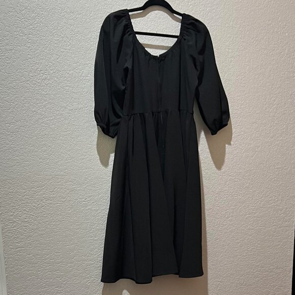 Vixen by Micheline Pitt Vacation Dress in Black; Size Large - Picture 3 of 3